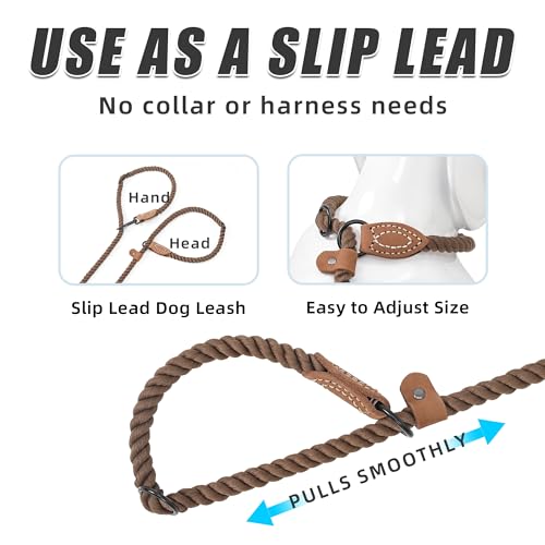 Hands Free Dog Leash (Dark Brown / 8FT Hands Free)