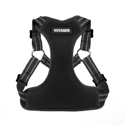Voyager Step in Flex Adjustable Dog Harness (Harness (Black) / L)