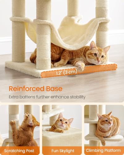 Cat Tree 59.5 (59.5 Inches / Beige)