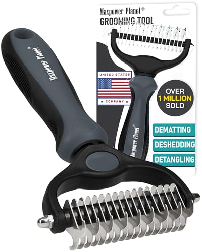 Pet Grooming Brush (Gray / Large)