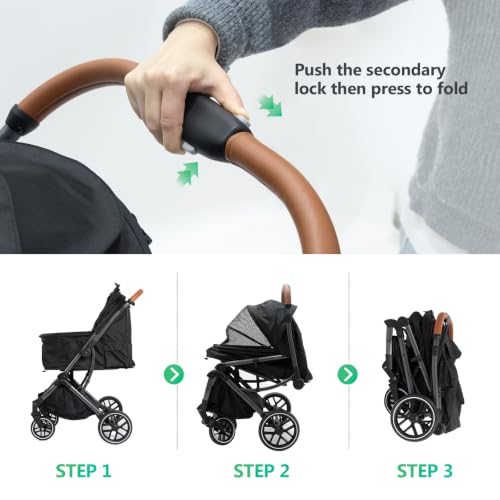 Pet Stroller for Small (Black)