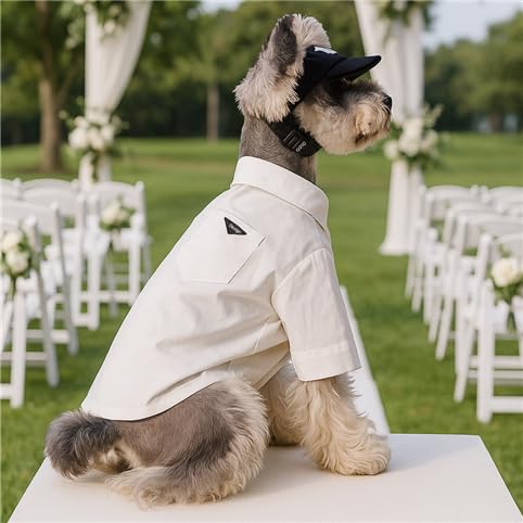 Luxury Pet Dress Shirt for Dogs & Cats (Large 8.9–15.4 lbs)