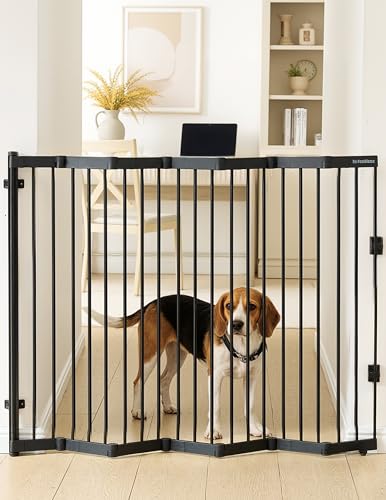 Retractable Safety Gate (Black / 45" Wide, 36" Tall)