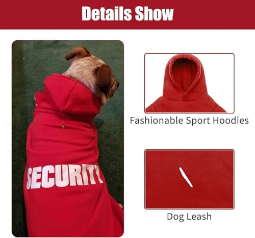 Security Dog Hoodie (#1 Red(Security) / X-Large/XX-Large (All Breed Sizes))
