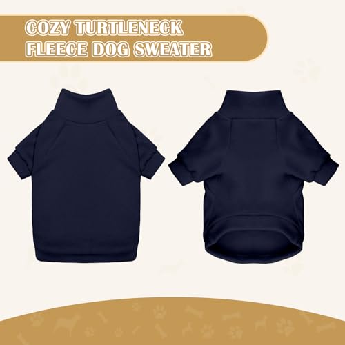 3 Pack Dog Sweaters for Medium Dogs (Medium / Gray Royal Blue Navy)