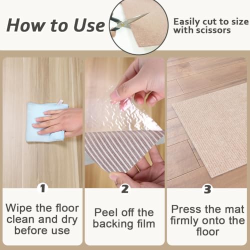 Cat Litter Box Mat for Pet (Camel / 35 x 24 Inch)