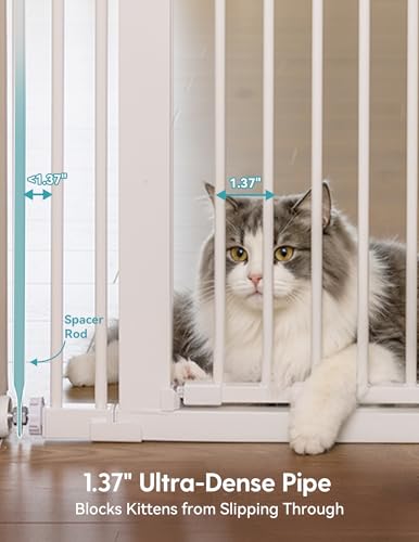 55" Extra Tall Pet Gate (White - S10 / 55" Tall, 31.5-48" Wide)