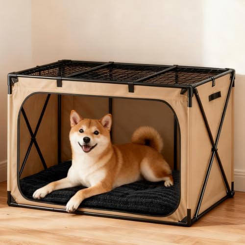 Washable Dog Bed Medium Size Dogs (Black / 29.0"l x 21.0"w x 3"th)