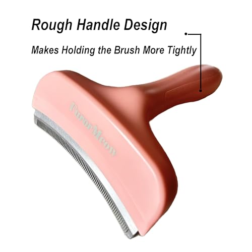Pet Deshedding Tool with Curve Blade (Large / Pink)