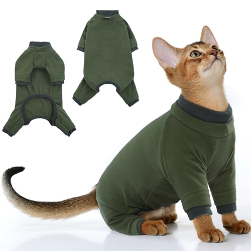 Sticky Hair Cat Clothes (Medium / Green)