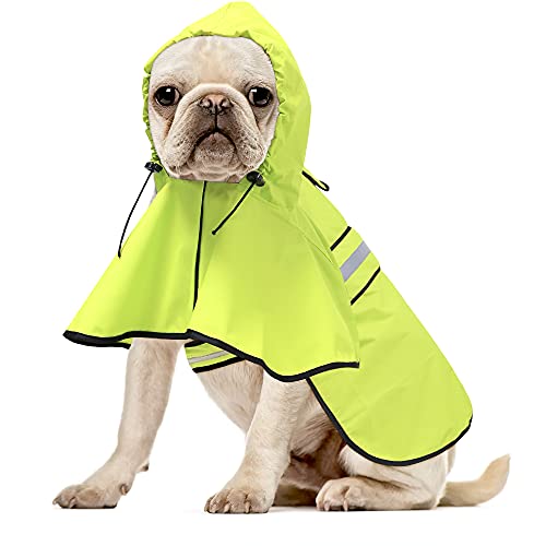 Waterproof Dog Rain Coat (Neon Green / Medium)