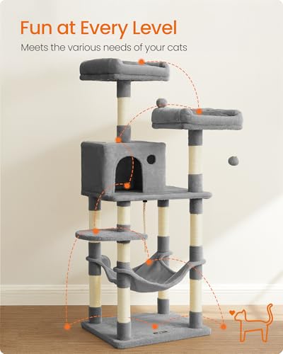 Cat Tree 55.8 (Light Gray)