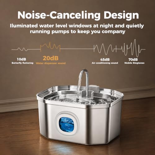 Cat Water Fountain Stainless Steel