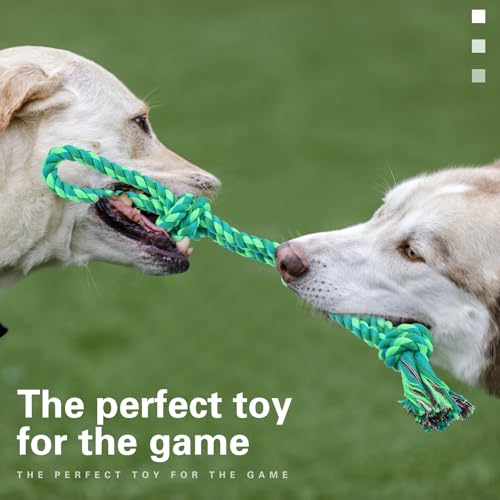 30 Pcs Rope Dog Toys for Aggressive Chewers Heavy Duty Dog Chew Toys for Medium Large Dog Cotton Dog Toys War Dog Toy for Teeth Cleaning