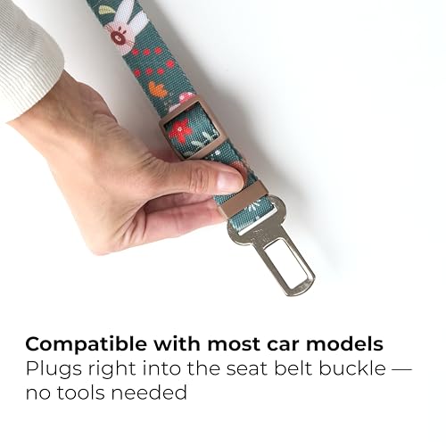 Dog Car Seat Belt (Green (Berry Forest))
