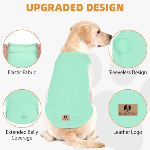 Large Dog Clothes for Boy Girl (Green&Purple / XXX-Large(Chest 31", Back 25"))