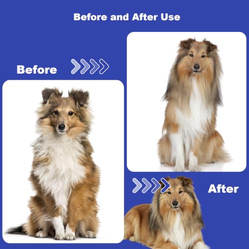 Dog Brush Cat Brush for Long Haired Cats (Sapphire)