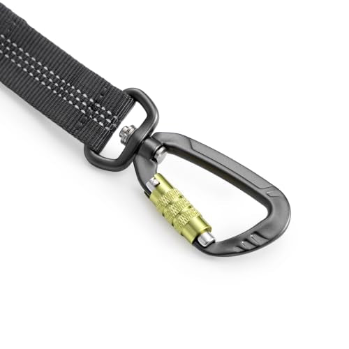 Hands Free Waist Leash for Dog Walking (Carabiner/Green)