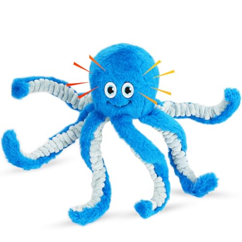 Dog Toys with Crinkle Paper (Blue)