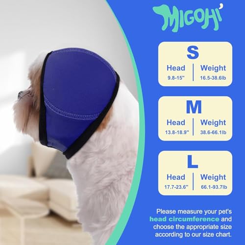 Dog Ear Muffs Noise Protection (L / Navy Blue)