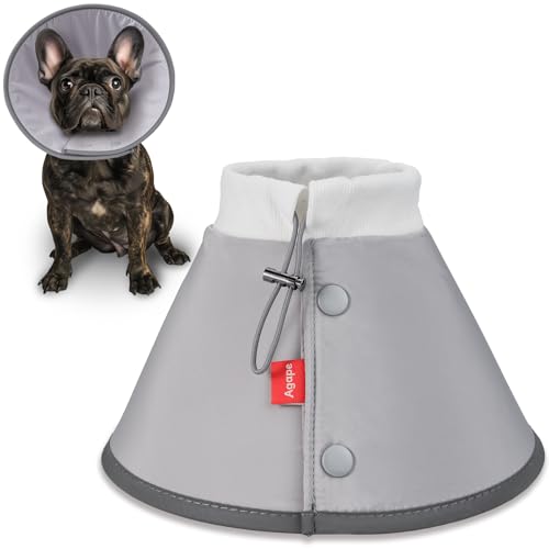 Soft Dog Cone for Small Dogs & Cats (Gray (Small Dogs Cone) / 6 (Neck:11"-14"))