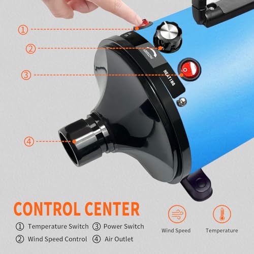 Dog Dryer for Pet Grooming (Blue)