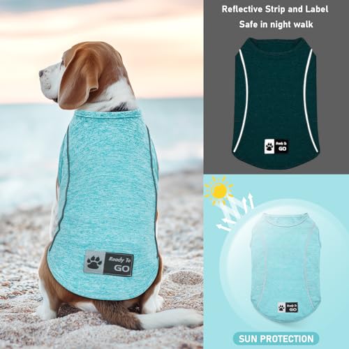 Reflective Dog Shirt (Small (4-7lbs) / 5#Lake Blue)