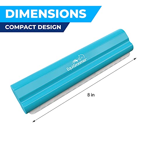 8 Inch Deshedding Brush for Dogs & Horses (Turquoise)