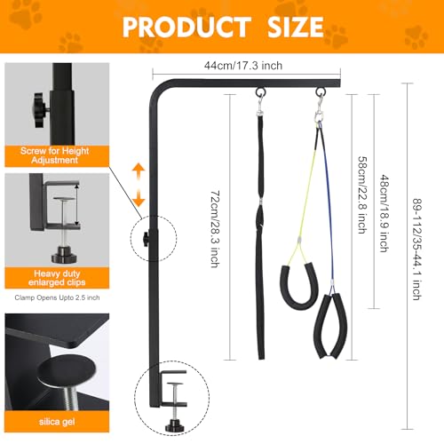 Adjustable Dog Grooming Arm with Heavy (Style 2 / Medium)