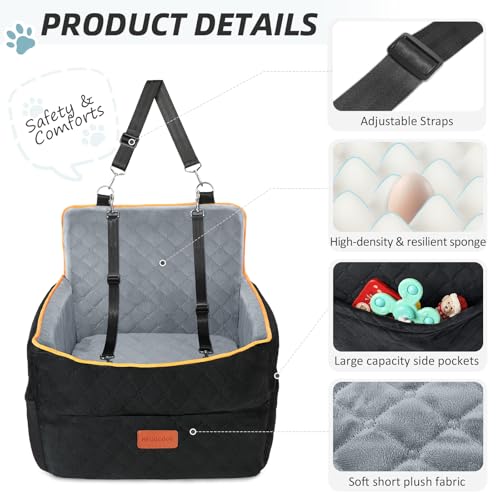Small Dog Car Seat (Black/gray)