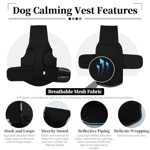 Dog Calming Hoodie (M / Black)