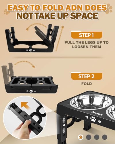Elevated Dog Bowls for Medium Large Size Dogs (for Medium Large Dogs 2 Basic Bowl / Black)