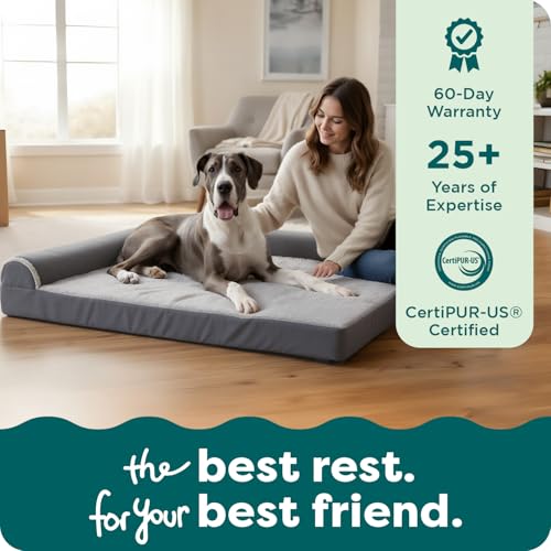 Orthopedic Dog Bed for Large Dogs w (Jumbo Plus / Deep Sapphire)