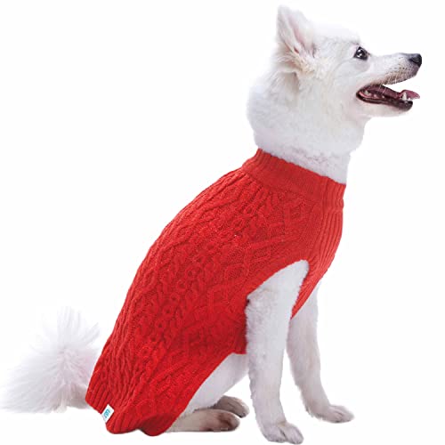 Dog Sweater Award Winning Christmas Sweater for Small Dogs (14 inch (Pack of 1) / Red)