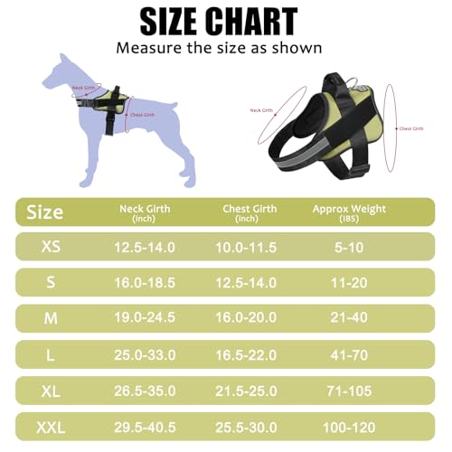 Dog Harness No (XX-Large (Pack of 1) / Matcha)