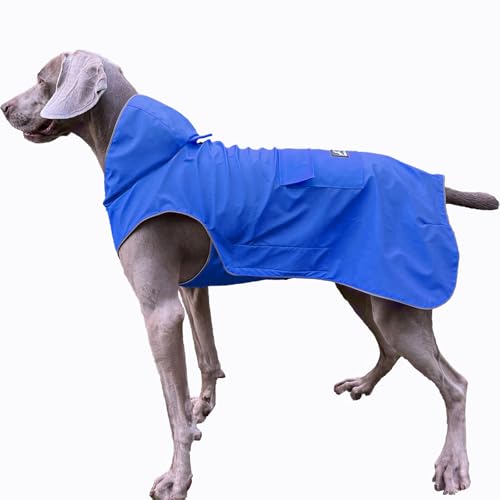 Non Stiff Fabric Dog Raincoat (XXXXX-Large / Blue)