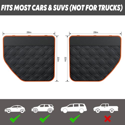 Car Door Protector for Dogs (Fit for Sedan/Family Car/Small SUV)