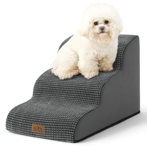 Dog Stair for Small Dog 15.7" H (Charcoal Grey / Standard:15.7"x22.4"x15.7")