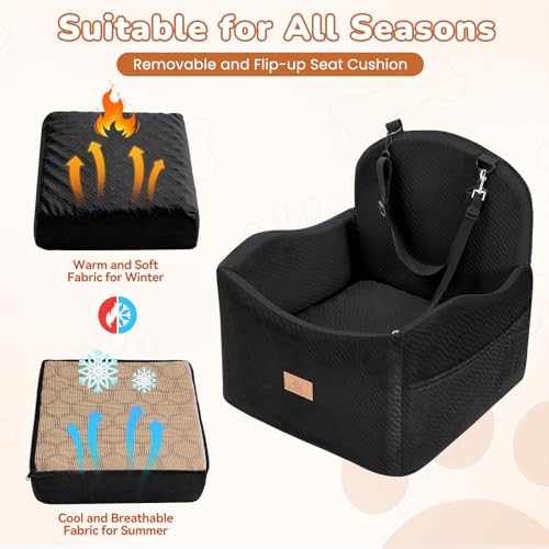 Dog Car Seat for Medium (Black)