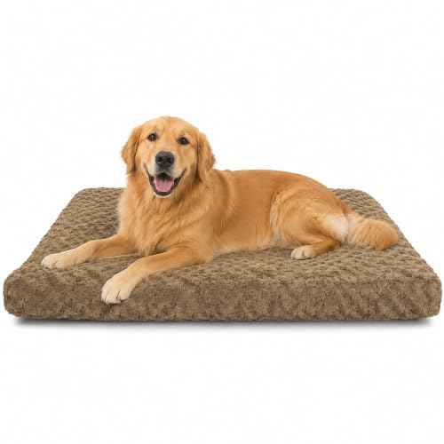 Dog Bed Large Size (Camel / 35"L x 23"W x 4"Th)
