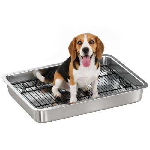 Dog Potty Tray Stainless Steel