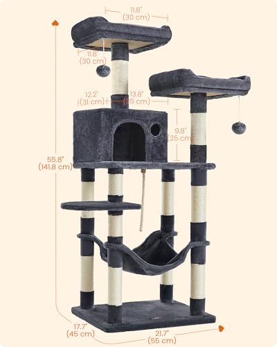 Cat Tree 55.8 (Smoky Gray)