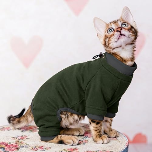 Sticky Hair Cat Clothes (Small / Green)