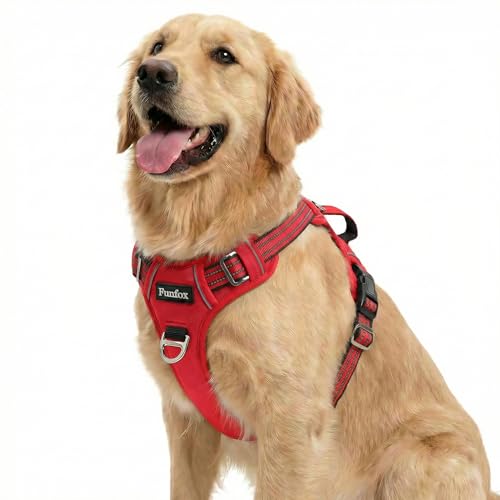 Dog Harness No Pull (Red / Large)
