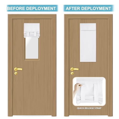 Front Door Window Covering Tie Up Small Sidelight Curtain (Pure White / 12"W x 40"L (Pack of 1))