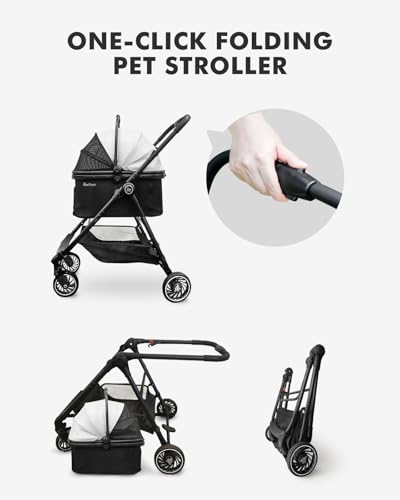 Pet Stroller for Small Dogs and Cats (Small_Slim)