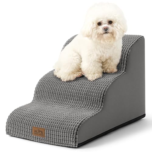 Dog Stair for Small Dog 15.7" H (Dark Grey / Standard:15.7"x22.4"x15.7")
