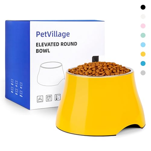 Dog Bowls Cone Friendly Non (Medium(2 Cups) / Yellow)