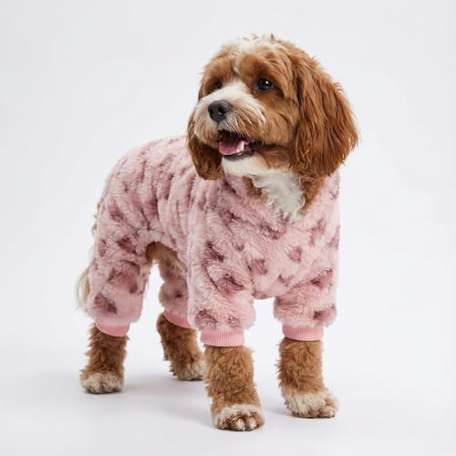 Leopard Fleece Dog Pajamas (Small / Leopard)