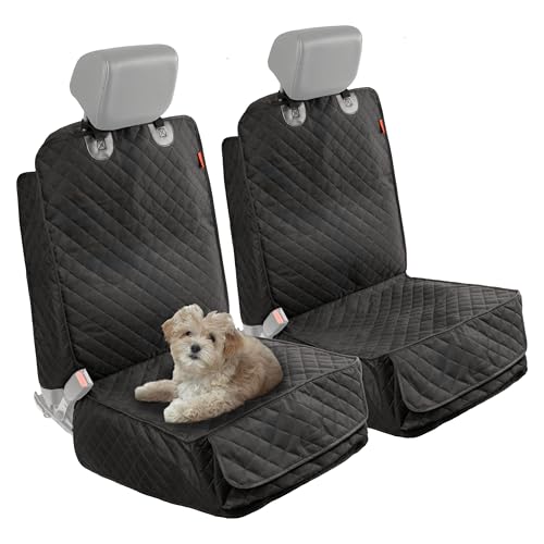 Dog Car Seat Cover for Front Seat (- Single Seat - Black)